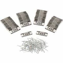 Global Industrial Locker Number Plate Kit, Numbered 1300-1499, 200/Pack