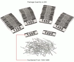 Global Industrial™ Locker Number Plate Kit, Numbered 1300-1499, 200/Pack -Deals Lockers Store 493411EIN 2wco