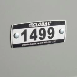 Global Industrial™ Locker Number Plate Kit, Numbered 1300-1499, 200/Pack -Deals Lockers Store 493411E 02