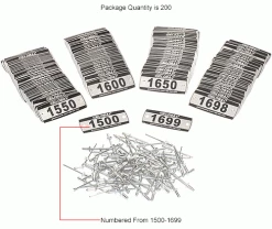 Global Industrial™ Locker Number Plate Kit, Numbered 1500-1699, 200/Pack -Deals Lockers Store 493411FIN 2wco