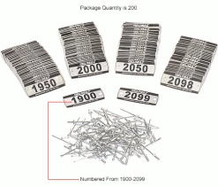 Global Industrial™ Locker Number Plate Kit, Numbered 1900-2099, 200/Pack -Deals Lockers Store 493411HIN 2wco