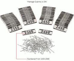 Global Industrial™ Locker Number Plate Kit, Numbered 2300-2499, 200/Pack -Deals Lockers Store 493411JIN 2wco