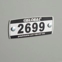 Global Industrial™ Locker Number Plate Kit, Numbered 2500-2699, 200/Pack -Deals Lockers Store 493411K 02