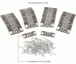 Global Industrial™ Locker Number Plate Kit, Numbered 2700-2899, 200/Pack -Deals Lockers Store 493411LIN 2wco