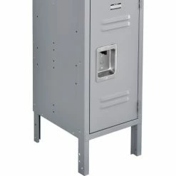 Global Industrial™ Infinity® 3-Tier 3 Door Locker, 12"Wx15"Dx24"H, Gray, Assembled -Deals Lockers Store 493413GY 06