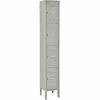 Global Industrial™ 4-Tier 4 Door Box Locker, 12"W x 18"D x 18"H, Gray, Unassembled -Deals Lockers Store 493455GY 2