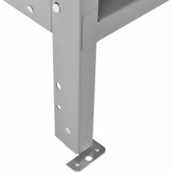 Global Industrial 4-Tier 4 Door Box Locker, 12"W x 18"D x 18"H, Gray, Assembled -Deals Lockers Store 493455GY 12 1