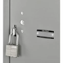 Global Industrial 4-Tier 12 Door Box Locker, 12"W x 12"D x 18"H, Gray, Assembled 23 Global Industrial 4-Tier 12 Door Box Locker, 12"W x 12"D x 18"H, Gray, Assembled -Deals Lockers Store 493456GY 07