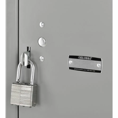 Global Industrial 4-Tier 12 Door Box Locker, 12"W x 12"D x 18"H, Gray, Assembled 10 Global Industrial 4-Tier 12 Door Box Locker, 12"W x 12"D x 18"H, Gray, Assembled - Image 8