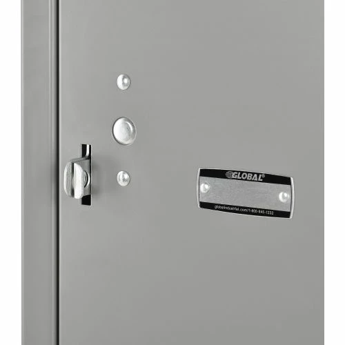 Global Industrial 4-Tier 12 Door Box Locker, 12"W x 12"D x 18"H, Gray, Assembled 11 Global Industrial 4-Tier 12 Door Box Locker, 12"W x 12"D x 18"H, Gray, Assembled - Image 9