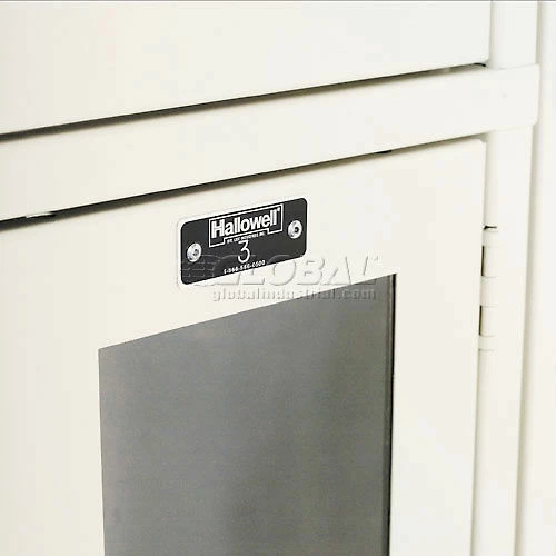 Hallowell® 2-Tier 2 Door Safety-View Locker, 12"W x 12"D x 36"H, Tan, Assembled 6 Hallowell® 2-Tier 2 Door Safety-View Locker, 12"W x 12"D x 36"H, Tan, Assembled - Image 4