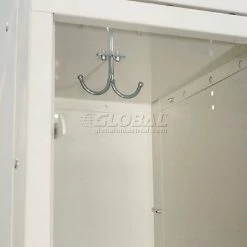 Hallowell® 3-Tier 3 Door Safety-View Locker, 12"W x 15"D x 24"H, Tan, Unassembled -Deals Lockers Store 562656 32