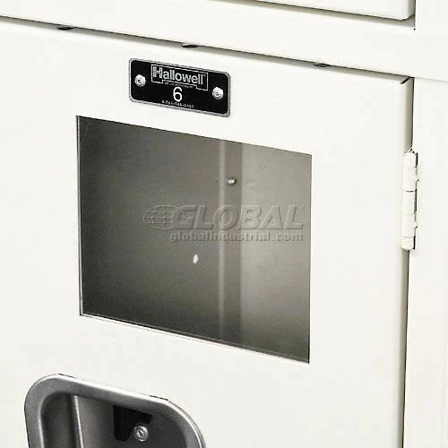 Hallowell® 3-Tier 3 Door Safety-View Locker, 12"W x 18"D x 24"H, Tan, Unassembled 8 Hallowell® 3-Tier 3 Door Safety-View Locker, 12"W x 18"D x 24"H, Tan, Unassembled - Image 6