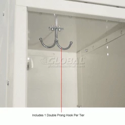 Hallowell® 3-Tier 3 Door Safety-View Locker, 12"W x 18"D x 24"H, Tan, Assembled -Deals Lockers Store 562656 3wco 1