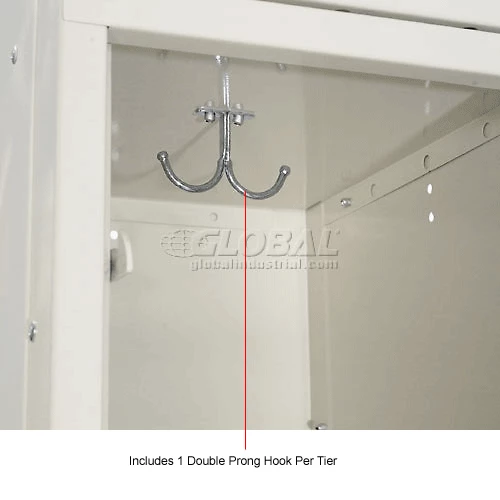 Hallowell® 3-Tier 3 Door Safety-View Locker, 12"W x 18"D x 24"H, Tan, Unassembled 13 Hallowell® 3-Tier 3 Door Safety-View Locker, 12"W x 18"D x 24"H, Tan, Unassembled - Image 11