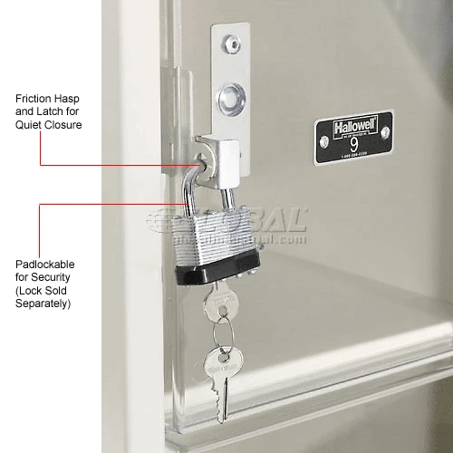 Hallowell® 6-Tier 6 Door Safety-View Locker, 12"W x 12"D x 12"H, Tan, Assembled 12 Hallowell® 6-Tier 6 Door Safety-View Locker, 12"W x 12"D x 12"H, Tan, Assembled - Image 10