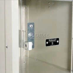 Hallowell® 6-Tier 6 Door Safety-View Locker, 12"W x 12"D x 12"H, Tan, Unassembled -Deals Lockers Store 562670 36