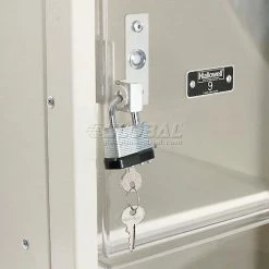 Hallowell® 6-Tier 6 Door Safety-View Locker, 12"W x 15"D x 12"H, Tan, Assembled -Deals Lockers Store 562670 38