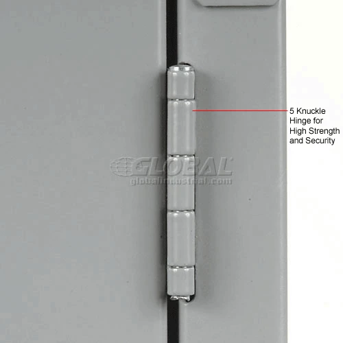 Global Industrial Capital® 2-Tier 2 Door Locker, 12"Wx15"Dx36"H, Gray, Assembled 17 Global Industrial Capital® 2-Tier 2 Door Locker, 12"Wx15"Dx36"H, Gray, Assembled - Image 15