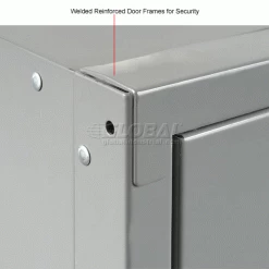 Global Industrial™ Capital® 1-Tier 3 Door Locker, 12"Wx18"Dx72"H, Gray, Assembled -Deals Lockers Store 652047GY 4wco 3