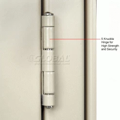 Global Industrial™ Capital® 1-Tier 3 Door Locker, 12"Wx18"Dx72"H, Tan, Unassembled -Deals Lockers Store 652047TN 3wco 2