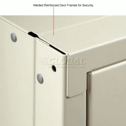 Global Industrial™ Capital® 1-Tier 3 Door Locker, 12"Wx18"Dx72"H, Tan, Unassembled -Deals Lockers Store 652047TN 4wco 2