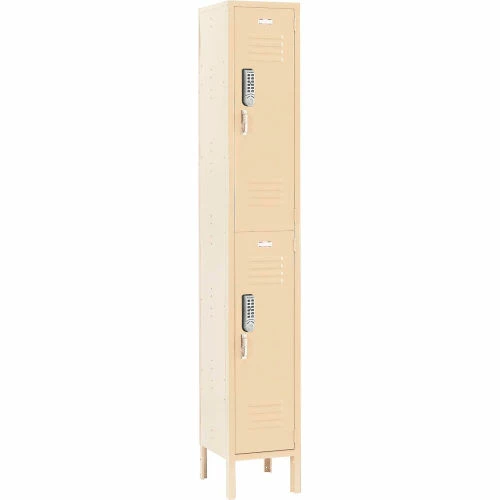 Global Industrial 2-Tier 2 Door Digital Locker, 12"W x 18"D x 36"H, Tan, Assembled 3 Global Industrial 2-Tier 2 Door Digital Locker, 12"W x 18"D x 36"H, Tan, Assembled
