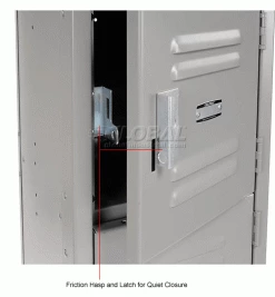 Global Industrial™ 6-Tier 6 Door Box Locker, 12"W x 12"D x 12"H, Gray, Assembled -Deals Lockers Store 652054GY 4wco