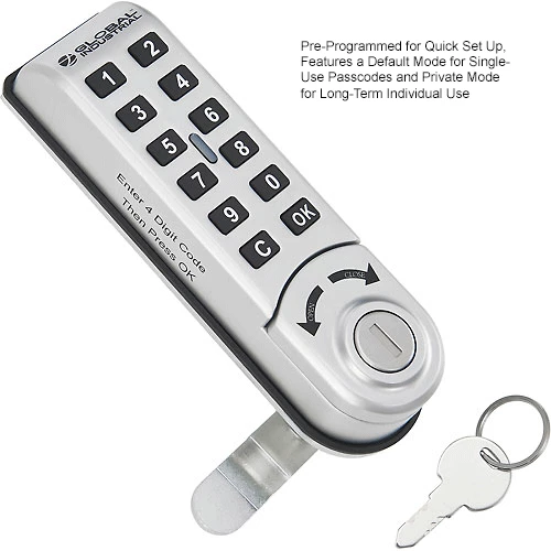 Global Industrial 6-Tier 6 Door Digital Box Locker, 12"W x 12"D x 12"H, Tan, Assembled 6 Global Industrial 6-Tier 6 Door Digital Box Locker, 12"W x 12"D x 12"H, Tan, Assembled - Image 4