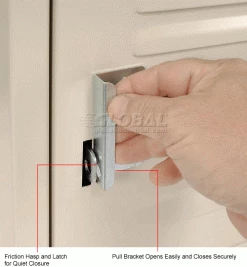 Global Industrial™ 6-Tier 6 Door Box Locker, 12"W x 12"D x 12"H, Tan, Unassembled -Deals Lockers Store 652054TN 3wco