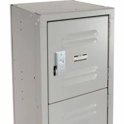 Global Industrial™ 6-Tier 6 Door Box Locker, 12"W x 12"D x 12"H, Gray, Assembled -Deals Lockers Store 652054 2012GY 04