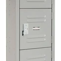 Global Industrial™ 6-Tier 6 Door Box Locker, 12"W x 12"D x 12"H, Gray, Assembled -Deals Lockers Store 652054 2012GY 05