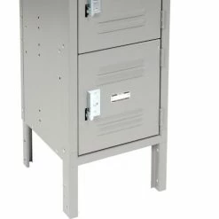 Global Industrial™ 6-Tier 6 Door Box Locker, 12"W x 12"D x 12"H, Gray, Assembled -Deals Lockers Store 652054 2012GY 06