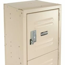 Global Industrial™ 6-Tier 6 Door Box Locker, 12"W x 15"D x 12"H, Tan, Unassembled -Deals Lockers Store 652054 2012TN 07 1