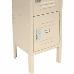 Global Industrial™ 6-Tier 6 Door Box Locker, 12"W x 15"D x 12"H, Tan, Assembled -Deals Lockers Store 652054 2012TN 09 2