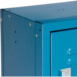 Global Industrial™ 6-Tier 18 Door Box Locker, 12"W x 18"D x 12"H, Blue, Unassembled -Deals Lockers Store 652055BL 11