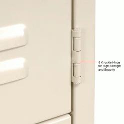 Global Industrial™ 6-Tier 18 Door Box Locker, 12"W x 12"D x 12"H, Tan, Assembled -Deals Lockers Store 652055TN 4wco