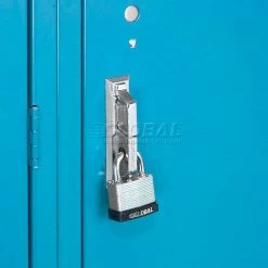 Global Industrial™ Paramount® 1-Tier 3 Door Locker, 15"Wx18"Dx72"H, Blue, Assembled -Deals Lockers Store 652060BL 11 2