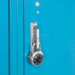Global Industrial™ Paramount® 1-Tier 3 Door Locker, 12"Wx12"Dx72"H, Blue, Unassembled -Deals Lockers Store 652060BL 12 7