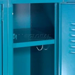 Global Industrial™ Paramount® 1-Tier 1 Door Locker, 12"Wx12"Dx60"H, Blue, Assembled -Deals Lockers Store 652060BL 17 2