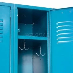 Global Industrial™ Paramount® 1-Tier 3 Door Locker, 12"Wx18"Dx60"H, Blue, Unassembled -Deals Lockers Store 652060BL 19 3