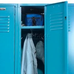 Global Industrial™ Paramount® 1-Tier 1 Door Locker, 12"Wx12"Dx60"H, Blue, Assembled -Deals Lockers Store 652060BL 21 2