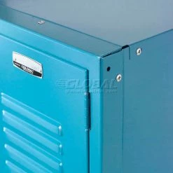 Global Industrial™ Paramount® 1-Tier 1 Door Locker, 15"Wx18"Dx72"H, Blue, Unassembled -Deals Lockers Store 652060BL 26 9