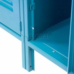 Global Industrial™ Paramount® 1-Tier 3 Door Locker, 15"Wx18"Dx72"H, Blue, Assembled -Deals Lockers Store 652060BL 30 2