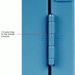 Global Industrial™ Paramount® 1-Tier 1 Door Locker, 12"Wx12"Dx60"H, Blue, Assembled -Deals Lockers Store 652060BL 3wco 4