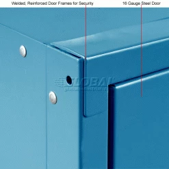 Global Industrial™ Paramount® 1-Tier 1 Door Locker, 12"Wx12"Dx72"H, Blue, Assembled -Deals Lockers Store 652060BL 4wco 8