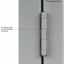 Global Industrial™ Paramount® 1-Tier 1 Door Locker, 15"Wx18"Dx72"H, Gray, Unassembled -Deals Lockers Store 652060GY 3wco 3