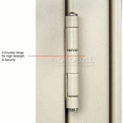 Global Industrial™ Paramount® 2-Tier 6 Door Locker, 12"Wx15"Dx36"H, Tan, Assembled -Deals Lockers Store 652060TN 3wco 4