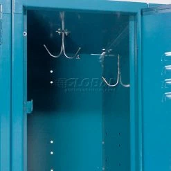 Global Industrial™ Paramount® 2-Tier 6 Door Locker, 12"Wx18"Dx36"H, Blue, Unassembled -Deals Lockers Store 652074BL 18 1