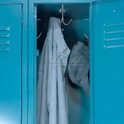 Global Industrial™ Paramount® 2-Tier 2 Door Locker, 12"Wx15"Dx36"H, Blue, Unassembled -Deals Lockers Store 652074BL 19 2